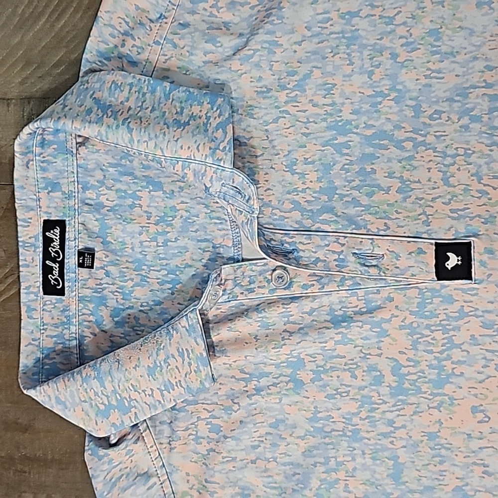 Bad Birdie Champagne Showers Polo Size XL